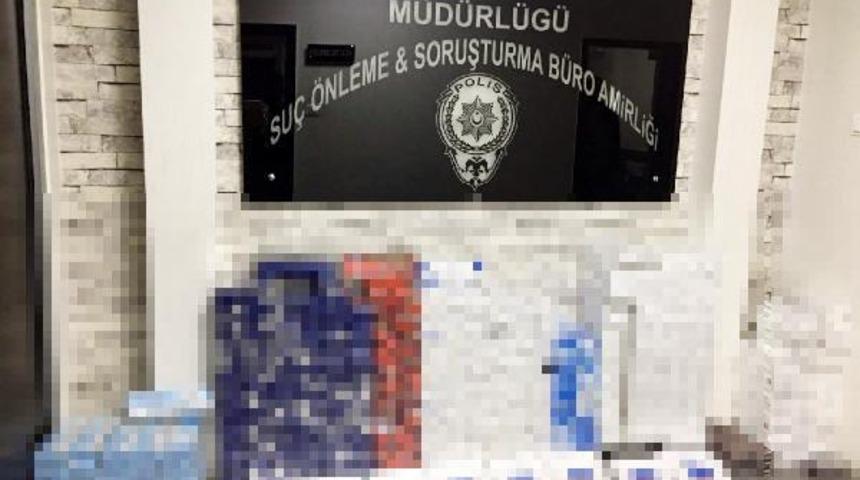 Gaziantep'te 5 bin 315 ka&ccedil;ak sigaraya 2 g&ouml;zaltı