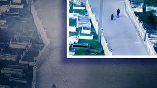 Arkasından gelen domuzu son anda fark etti! Yaptığı hamleyle kurtulmayı başardı