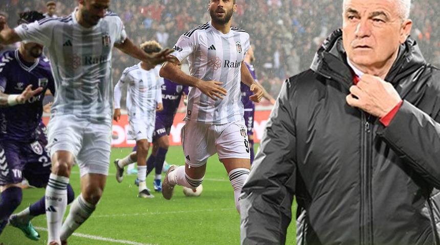 MAÇ SONUCU: Beşiktaş, Samsun'da 84. dakikada güldü! Rıza Çalımbay, 2'de 2 yaptı