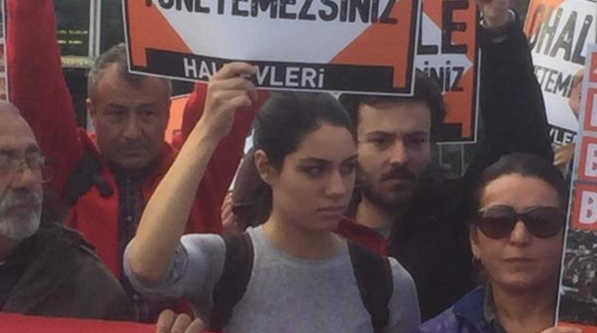 İBB &ouml;n&uuml;nde protesto