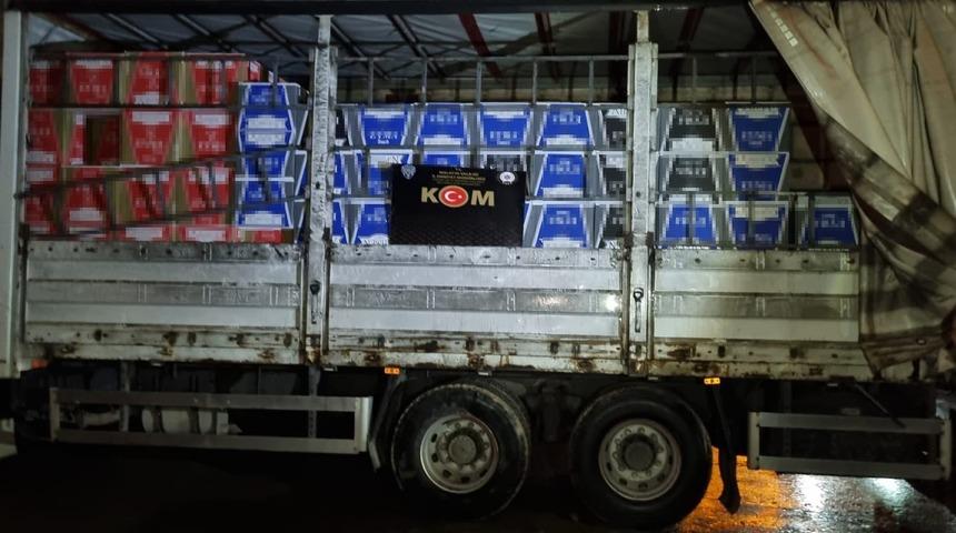 Malatya’da 5 milyon 500 bin adet makaron ele geçirildi