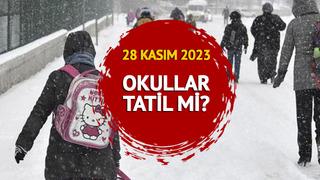 OKULLARIN TATİL OLDUĞU İLLER 28 KASIM 2023: Bugün okullar tatil mi, valilikten kar tatili açıklaması geldi mi? Hatay, Erzurum...