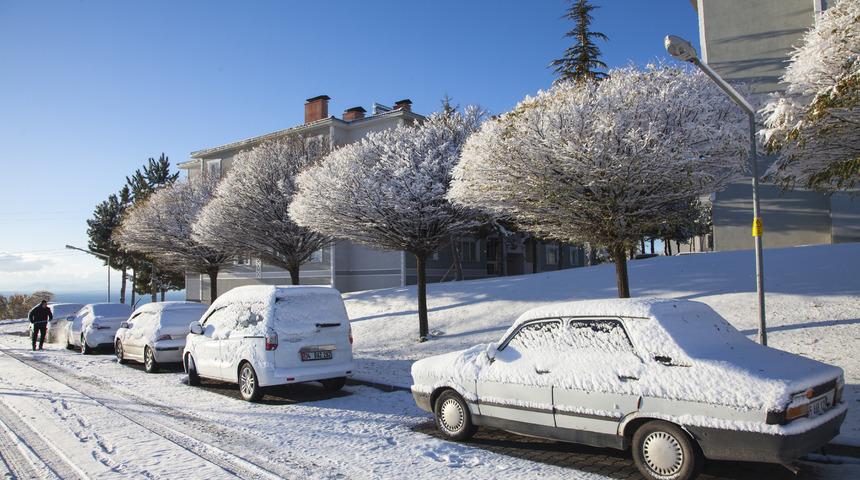 Bitlis'te kar yağışı etkili oldu