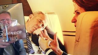 İYİ Parti uçağındaki türkü ve viski görüntüsü gündem olmuştu! Murat İde 'Asıl öyküsü' diyerek Akşener'in karşısındaki Mansur Yavaş'ın yorgunluktan uyuduğu anları paylaştı