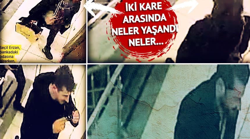 Seçil Erzan'ın odasındaki 52 dakika: Belözoğlu yanında 2 kişiyle girmiş! Banka görüntüleri tek tek ortaya çıktı: "Saçıma yapıştı, saatimi zorla aldı"
