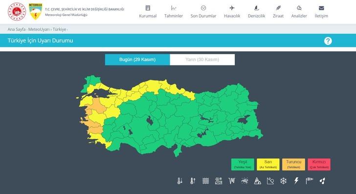 Bu illerde yaşayanlar dikkat! Sarı ve turuncu kodlu alarm verildi: Meteoroloji'den kuvvetli yağış ve kuvvetli rüzgar uyarısı G1