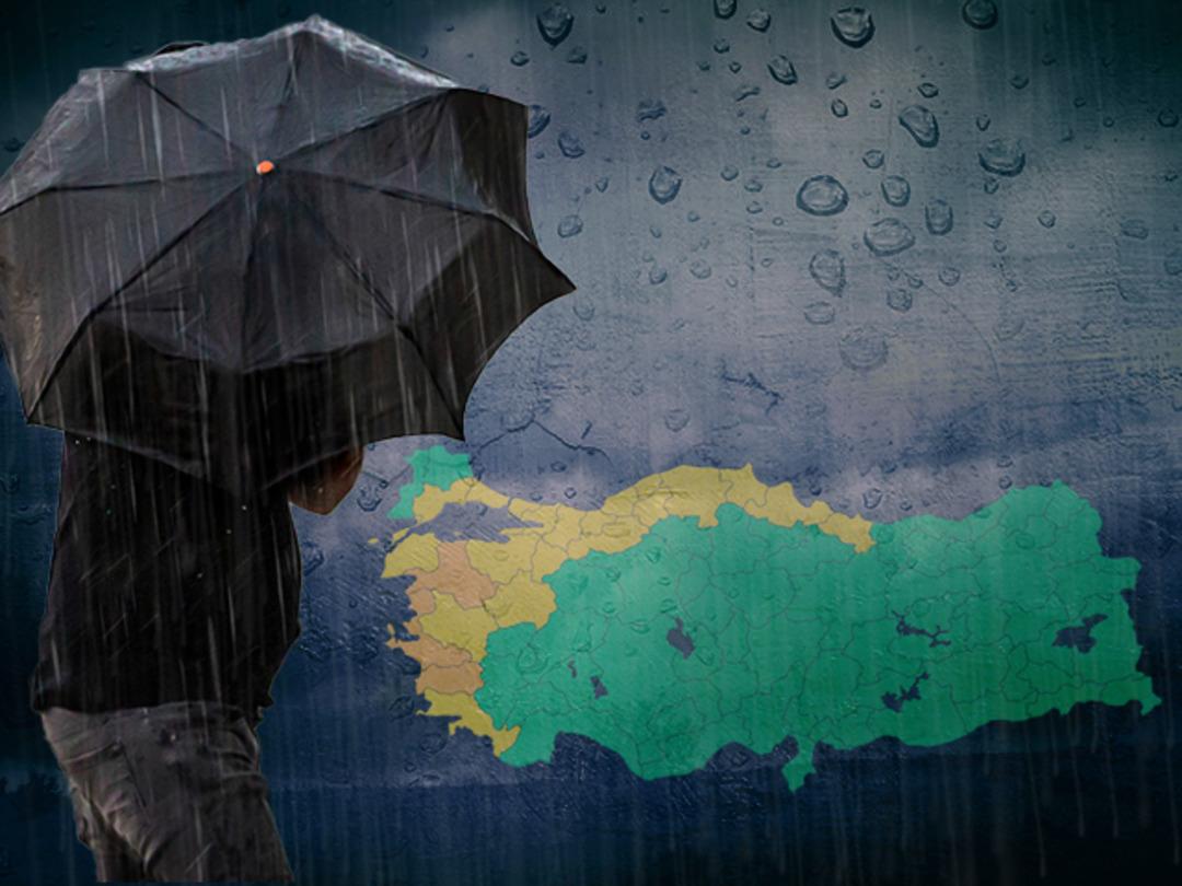 Bu illerde yaşayanlar dikkat! Sarı ve turuncu kodlu alarm verildi: Meteoroloji'den kuvvetli yağış ve kuvvetli r&uuml;zgar uyarısı