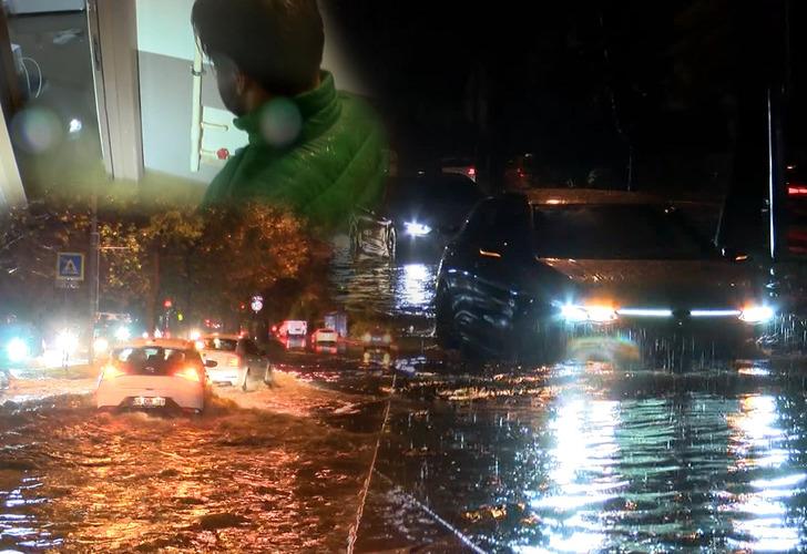 İstanbul ve Bursa'da kuvvetli yağış: Dereler taştı, yollar ve dükkanlar sular altında kaldı! Vatandaş isyan etti: 'Şimdi gelmişler rögarı bulamıyorlar'