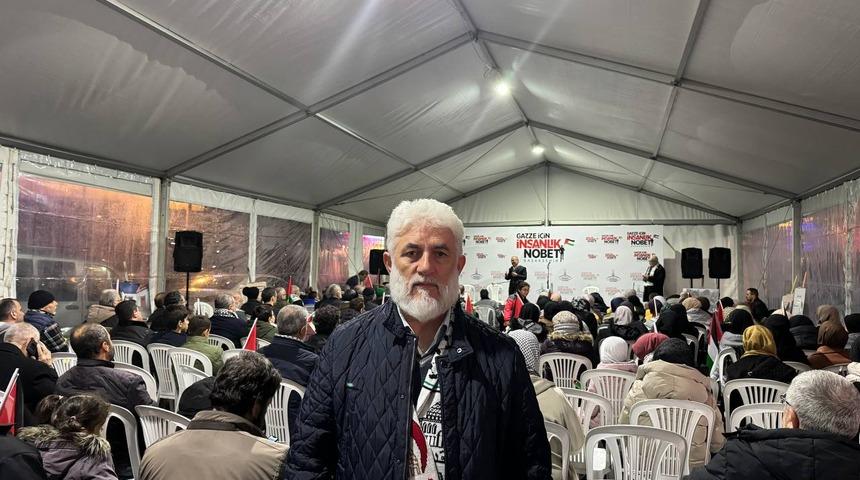 Başakşehir'de başlatılan "Gazze İçin İnsanlık Nöbeti" 7. gününde sona erdi