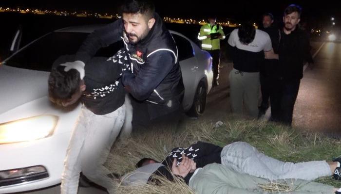 Aksaray’da gece yarısı hareketli dakikalar! Bir polis yaralandı, böyle yakalandılar