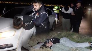 Aksaray'da gece yarısı hareketli dakikalar! Bir polis yaralandı, böyle yakalandılar 