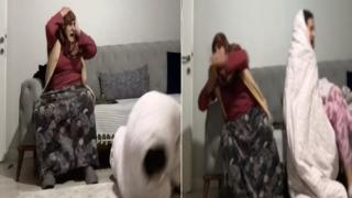 Babaannesiyle akım videosu çekmek istemişti! Sakarlığı tutunca bir anda ortalık karıştı... O anlar sosyal medyada gündem yarattı