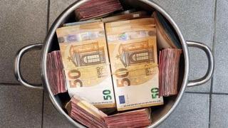 Tencere içinde binlerce euro para! Hepsine el konuldu