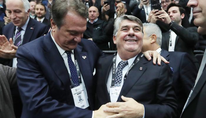 Beşiktaş’ta seçim öncesi dostluk rüzgarı! Serdal Adalı ve Hasan Arat bir araya gelerek, kucaklaştıBeşiktaş