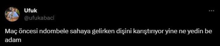 Pendikspor - Galatasaray maçı öncesinde Ndombele'nin o görüntüsü sosyal medyanın gündemine oturdu! Sahaya dişlerini karıştırarak girdi G3