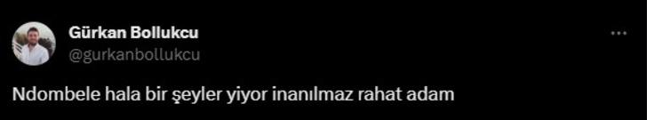 Pendikspor - Galatasaray maçı öncesinde Ndombele'nin o görüntüsü sosyal medyanın gündemine oturdu! Sahaya dişlerini karıştırarak girdi G5