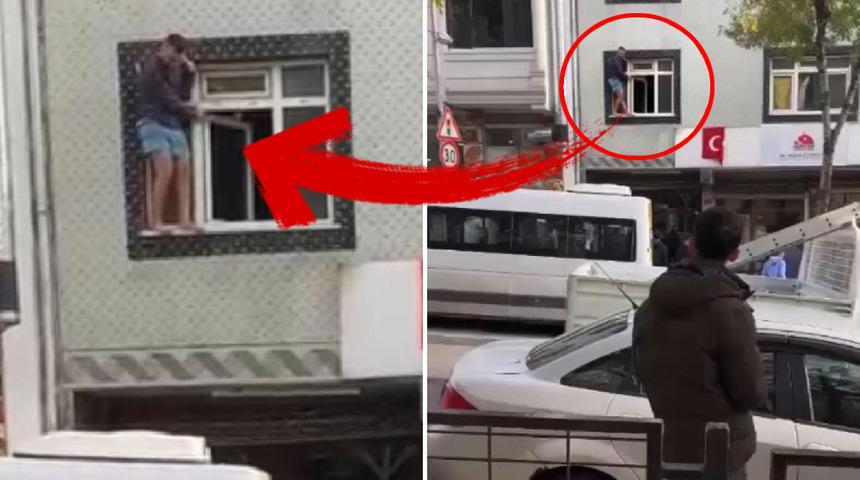 Bahçelievler'de ilginç olay! ‘Cama çıkıp polis diye bağırdı, iki gözü de mosmordu…’