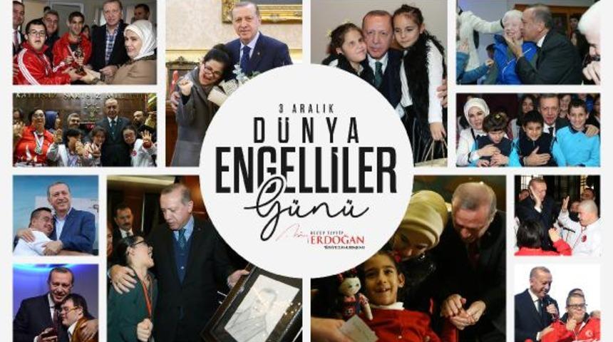 Cumhurbaşkanı Erdoğan'dan 'Engelliler Günü' paylaşımı