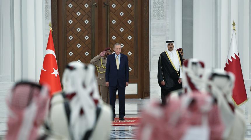 Cumhurbaşkanı Erdoğan, Katar Emiri Al Sani ile görüştü! 12 anlaşma imzalandı