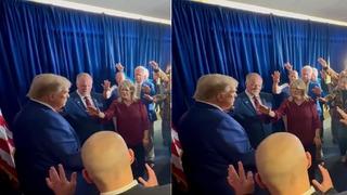 Gündem olan anlar! Trump destekçileri tarafından böyle kutsandı