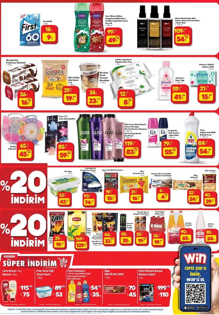 ŞOK'ta temizlik ürünlerinde indirim! 5 litre çamaşır suyu 124 TL, yumuşatıcı 75 TL! 6 Aralık 2023 ŞOK aktüel ürünler kataloğu G5