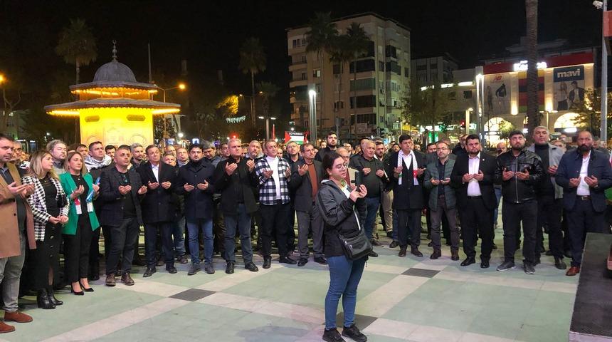 Aydın'da İsrail'in Gazze'ye saldırıları protesto edildi