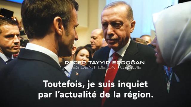 Dubai'de ayaküstü sohbet: Konuyu Erdoğan açtı