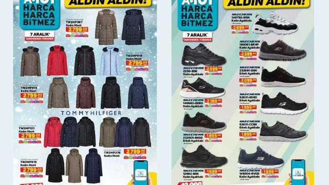 A101'e Tommy Hilfiger mont, Skechers ayakkabı geliyor! A101 İnternete Özel Aldın Aldın Katoloğu burada