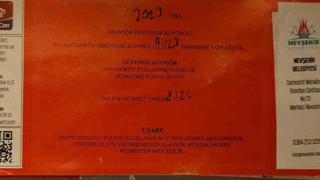 'Vatandaşlar bu konuda yanlışa düşüyorlar' Uzmanından önemli asansör uyarısı! 'Kırmızı etiket almışsa...' 60 gün detayı