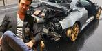 Ünlü iş insanı 10 milyonluk ultra lüks otomobil Ferrari ile kaza yaptı