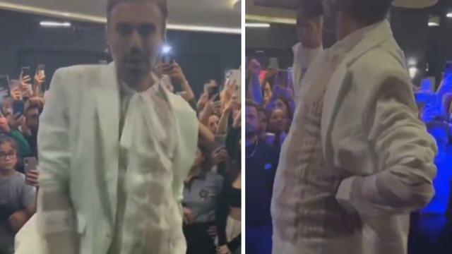 Playback yapıp, dans etti... Kemal Doğulu'nun kadınlar matinesindeki görüntüleri sosyal medyanın diline düştü!