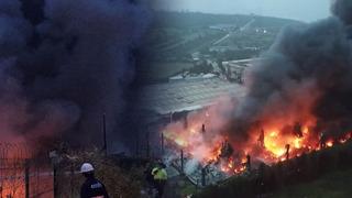 Kocaeli'de fabrika yangını! Saatlerdir sürüyor, alevler diğer fabrikalara da sıçradı