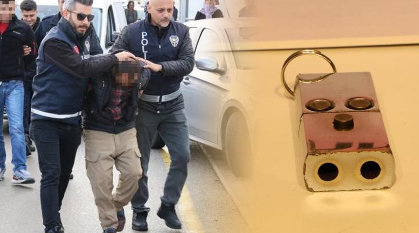 Yer: Adana! Silahlı saldırı hazırlığındaydılar: Anahtarlık şeklinde suikast tabancası ele geçirildi