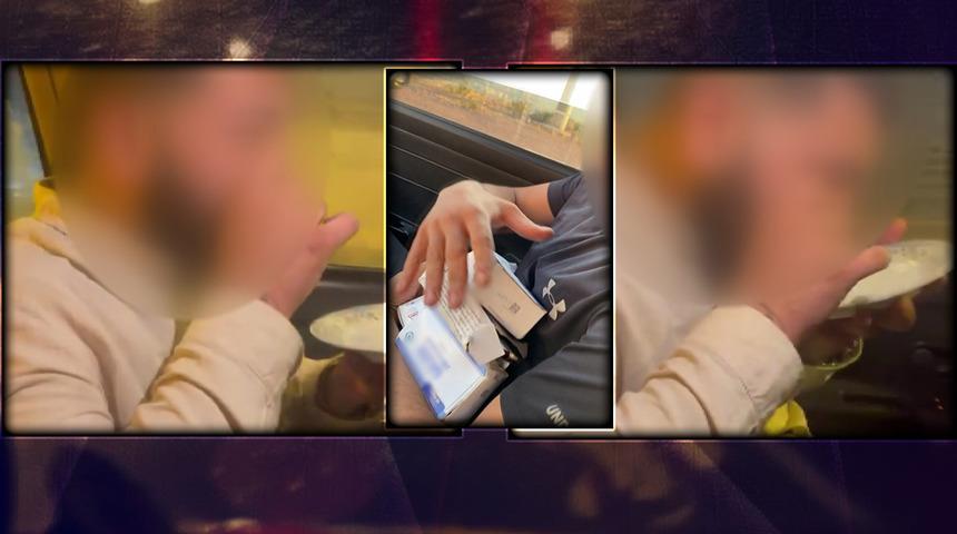 İstanbul Boğazı'ndan geçen takside akılalmaz görüntü: Direksiyonu bırakıp kokain çekti! Yeşil reçeteli ilaç kutularını okşayarak "bebeklerim" diye sevdi