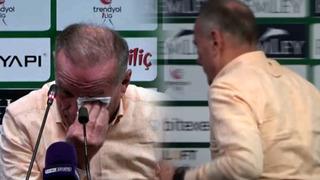 Giresunspor teknik direktörü canlı yayında ağlayarak siyasi partilerden yardım istedi! ''Lütfen bizi kurtarın''