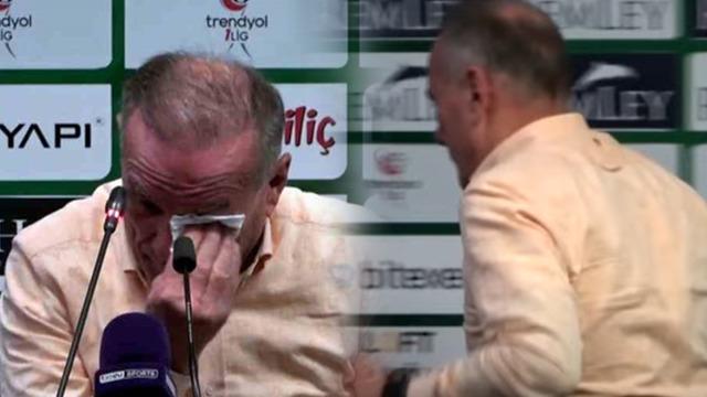 Giresunspor teknik direktörü canlı yayında ağlayarak siyasi partilerden yardım istedi! ''Lütfen bizi kurtarın''