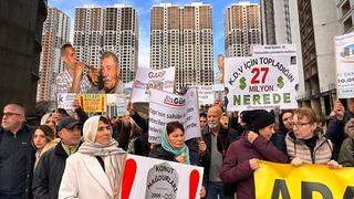 Esenyurt'ta site mağdurları eylem yaptı: 14 senedir evlerimizi teslim alamadık