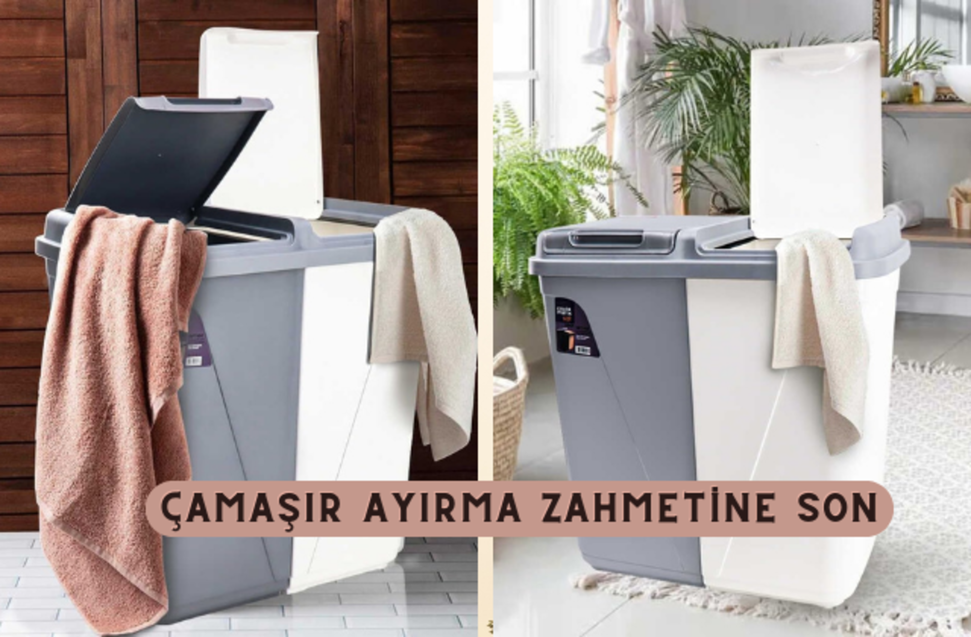 Renkli ve beyaz çamaşırları ayırma zahmetine son! Çok satan çift gözlü çamaşır sepetini sizin için inceledik