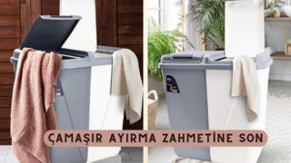 Renkli ve beyaz çamaşırları ayırma zahmetine son! Çok satan çift gözlü çamaşır sepetini sizin için inceledik