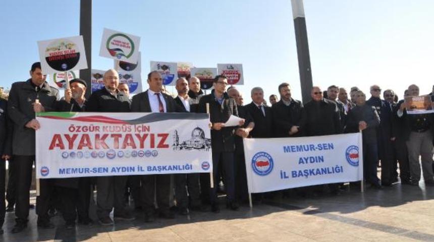 Aydın'da 'Kudüs' protestosu
