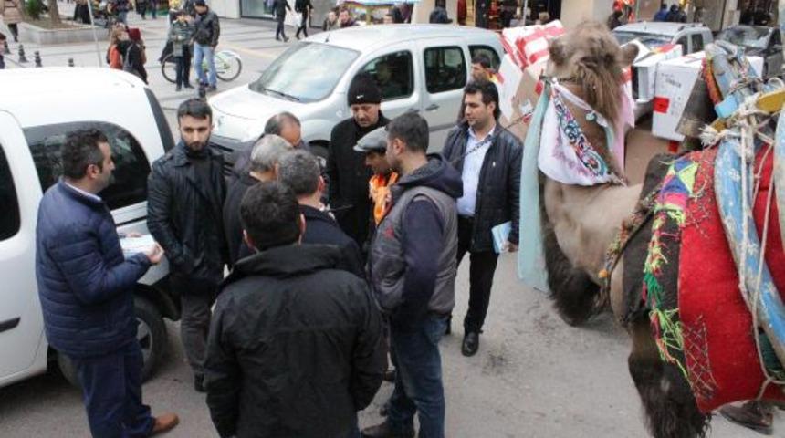 Temel atma töreninde kesilecek deveyle davet