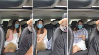 Taksi şoförü bile ne olduğunu anlayamadı! Havluyla taksiye binen kadın aracın içinde kıyafetini giydi