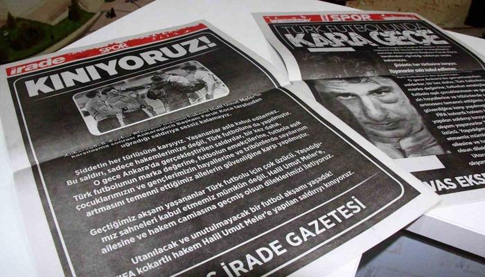 Sivas’ta Halil Umut Meler tepkisi! Yerel gazeteler, spor sayfalarını kararttıFutbol