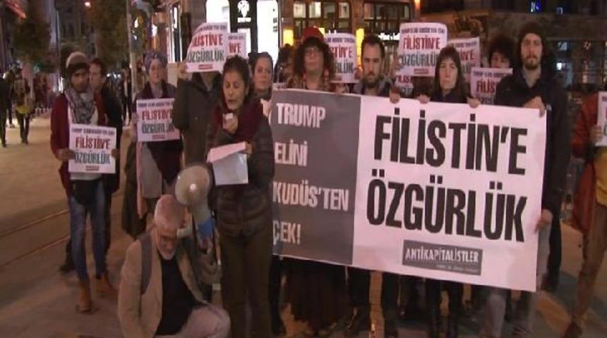 Beyoğlu'nda Kudüs protestosu