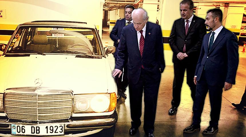 Bahçeli'den klasik otomobil jesti: Milletvekiline hediye etti, plakası dikkat çekti