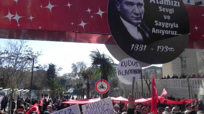 Avcılar'da "Kudüs" protestosu
