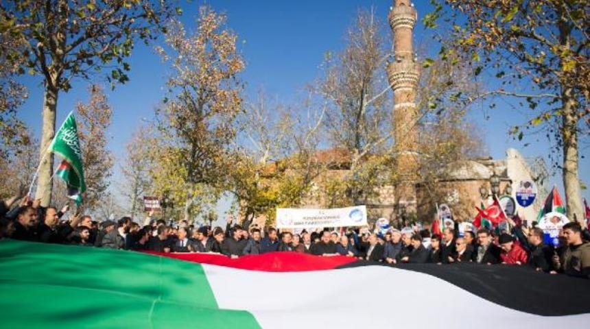Ankara'da Kudüs protestosu