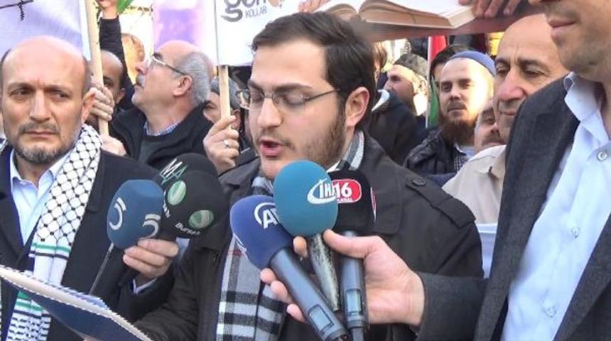 Bursa'da Kudüs protestosu