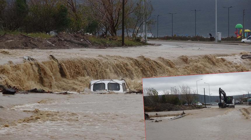 Çanakkale'de şiddetli sağanak hayatı olumsuz etkiliyor