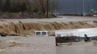 Çanakkale'de şiddetli sağanak hayatı olumsuz etkiliyor